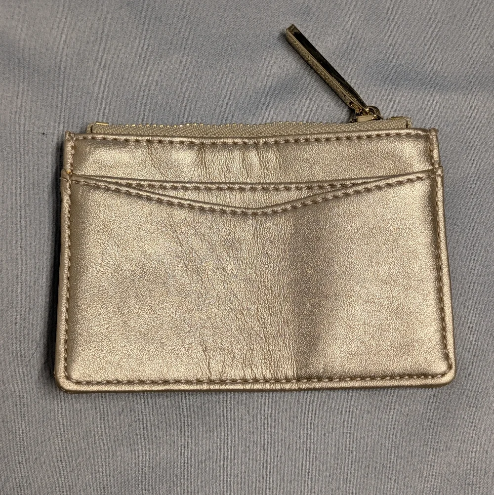 Katie Loxton Metallic Card Wallet - Gold